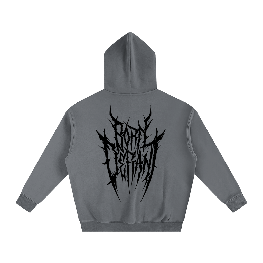 Born Defiant Hoodie - Gothic Black