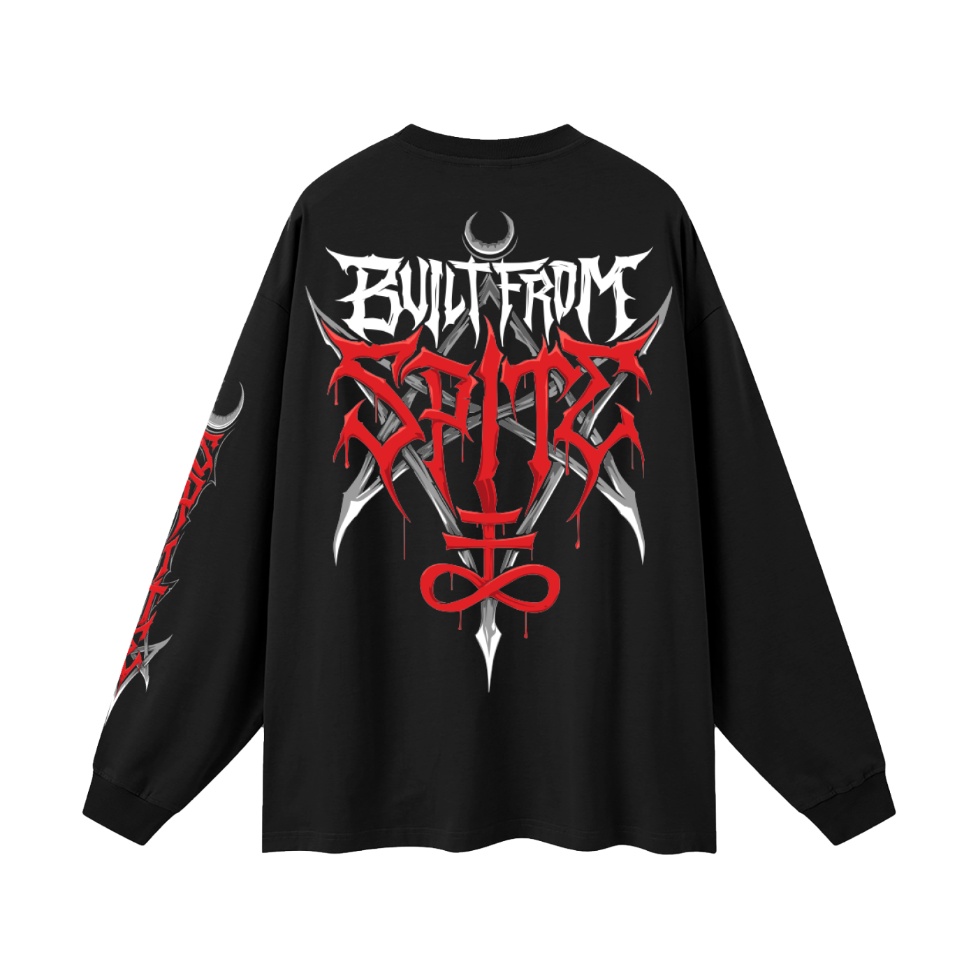 BUILT FROM SPITE - Thick Long Sleeve Tee