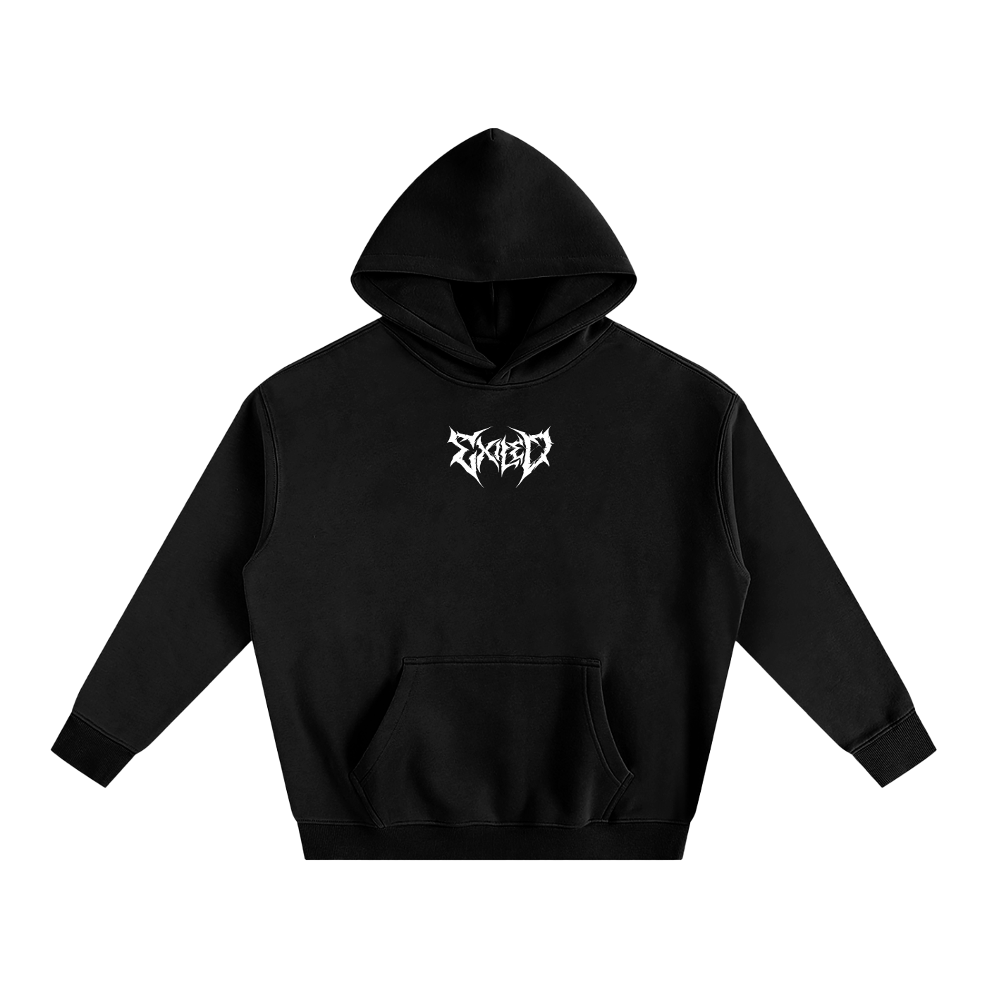 Minimalist Hoodie - White Text