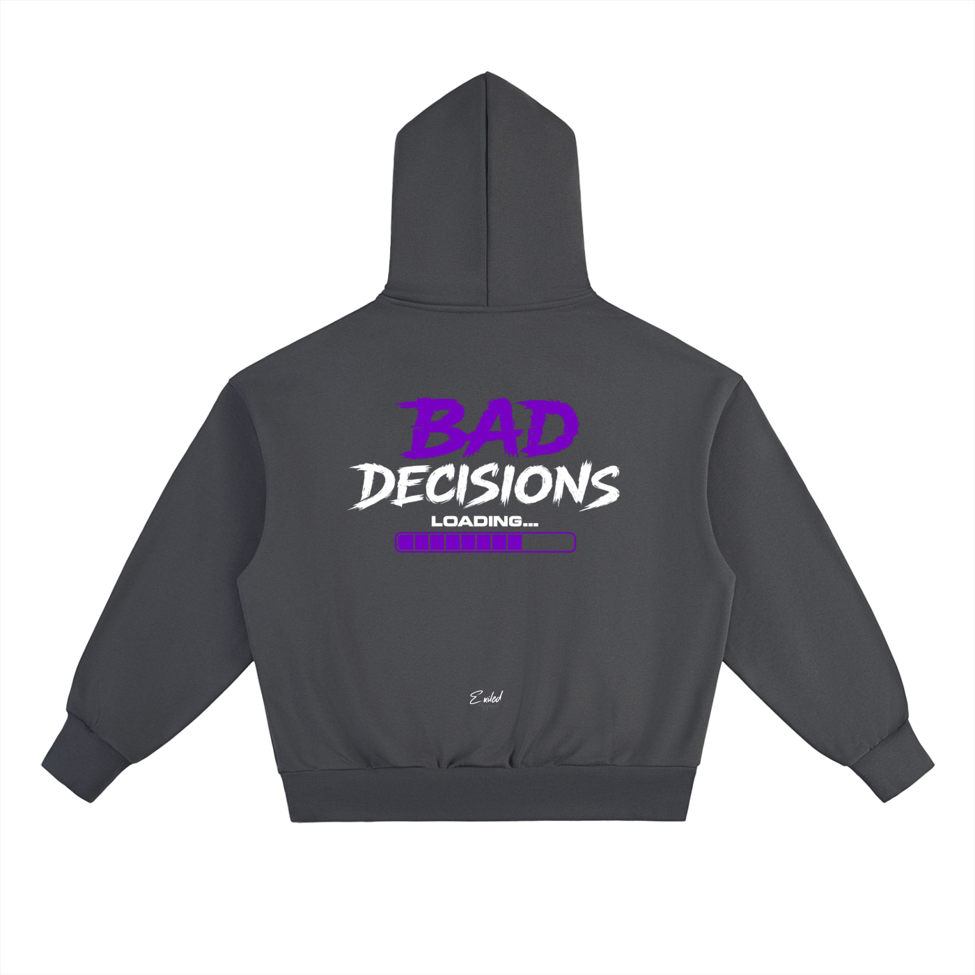 Bad Decisions Heavy Weight Hoodie - Purple