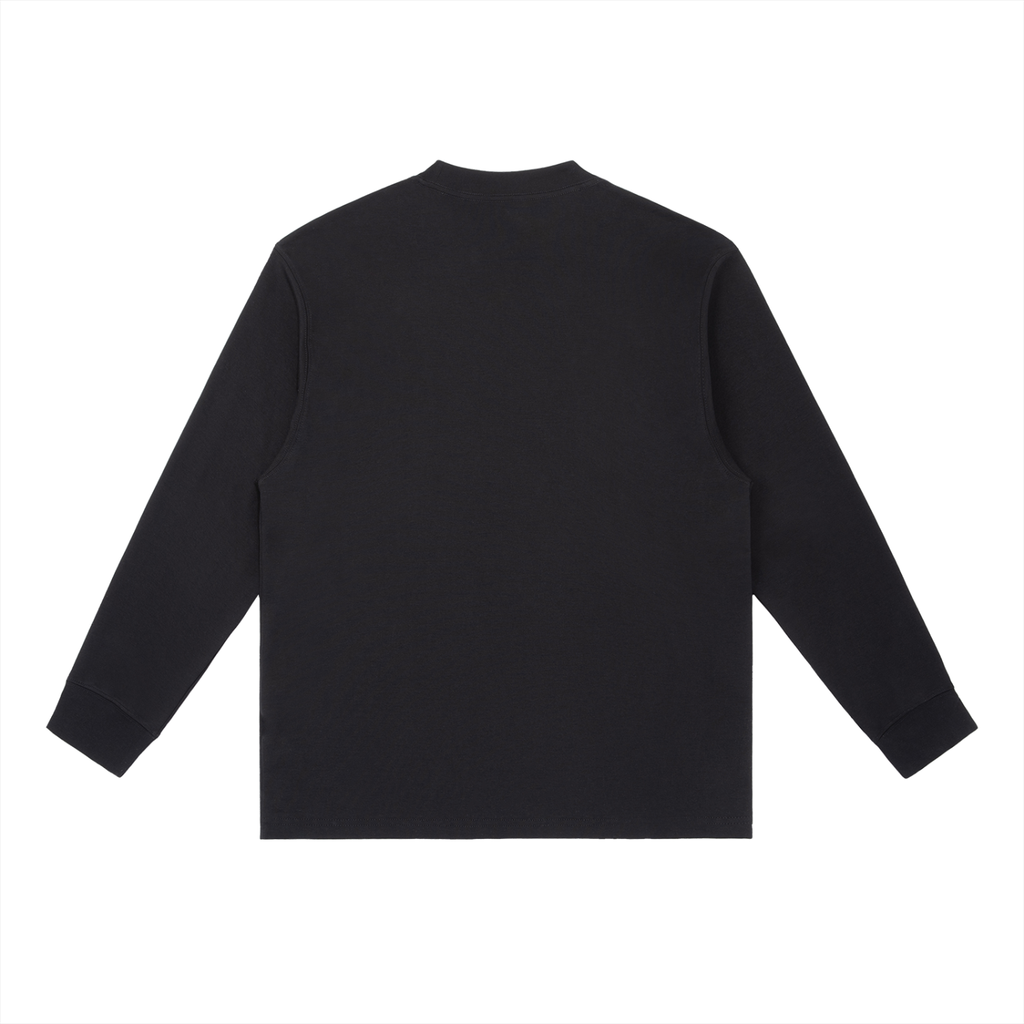 Long-Sleeve T-Shirt - White Text