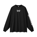 Oversized Long Sleeve T-Shirt - Gothic White