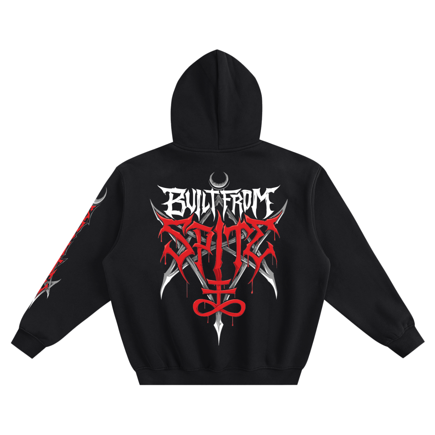 BUILT FROM SPITE - Fleece Boxy Hoodie