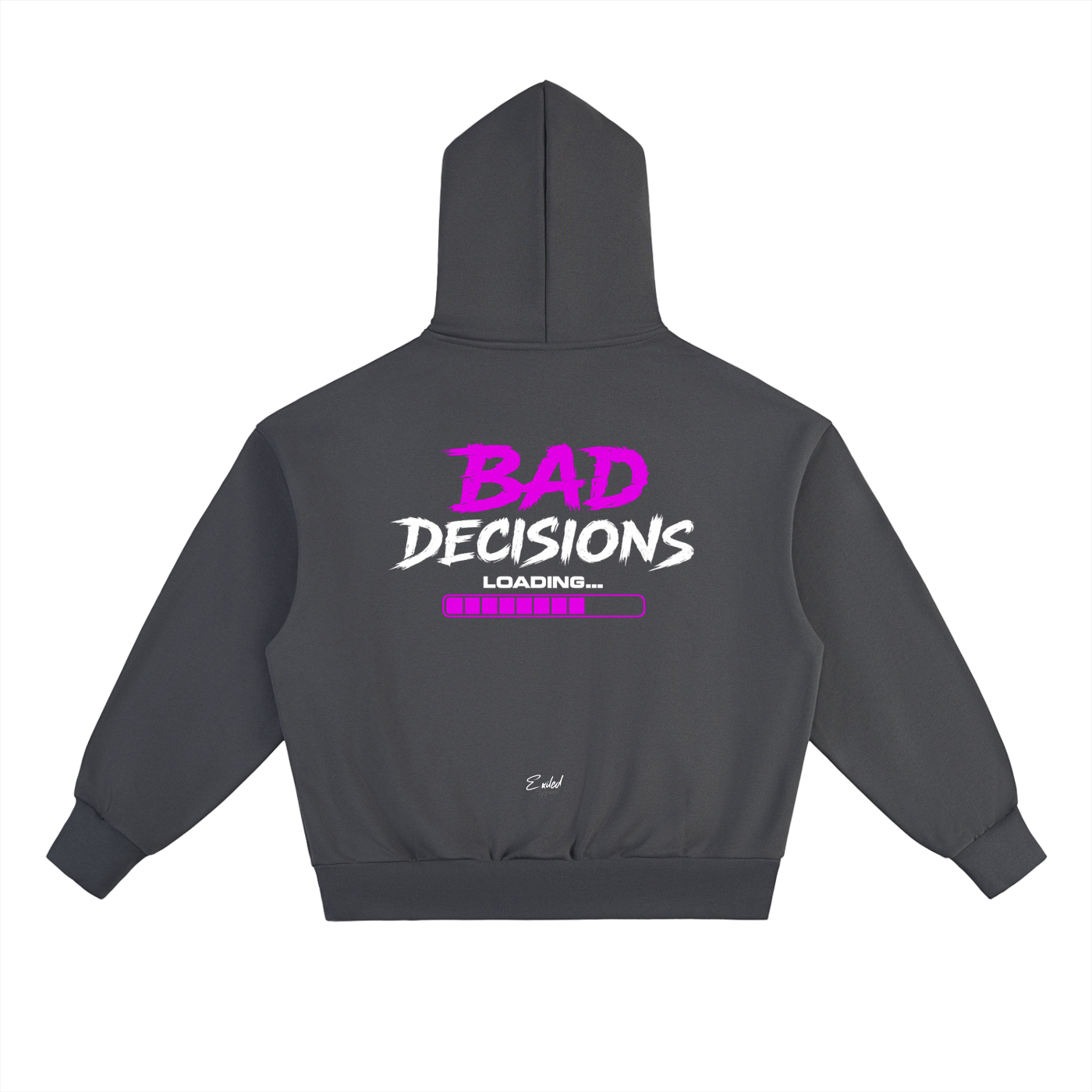 Bad Decisions Heavy Weight Hoodie - Pink