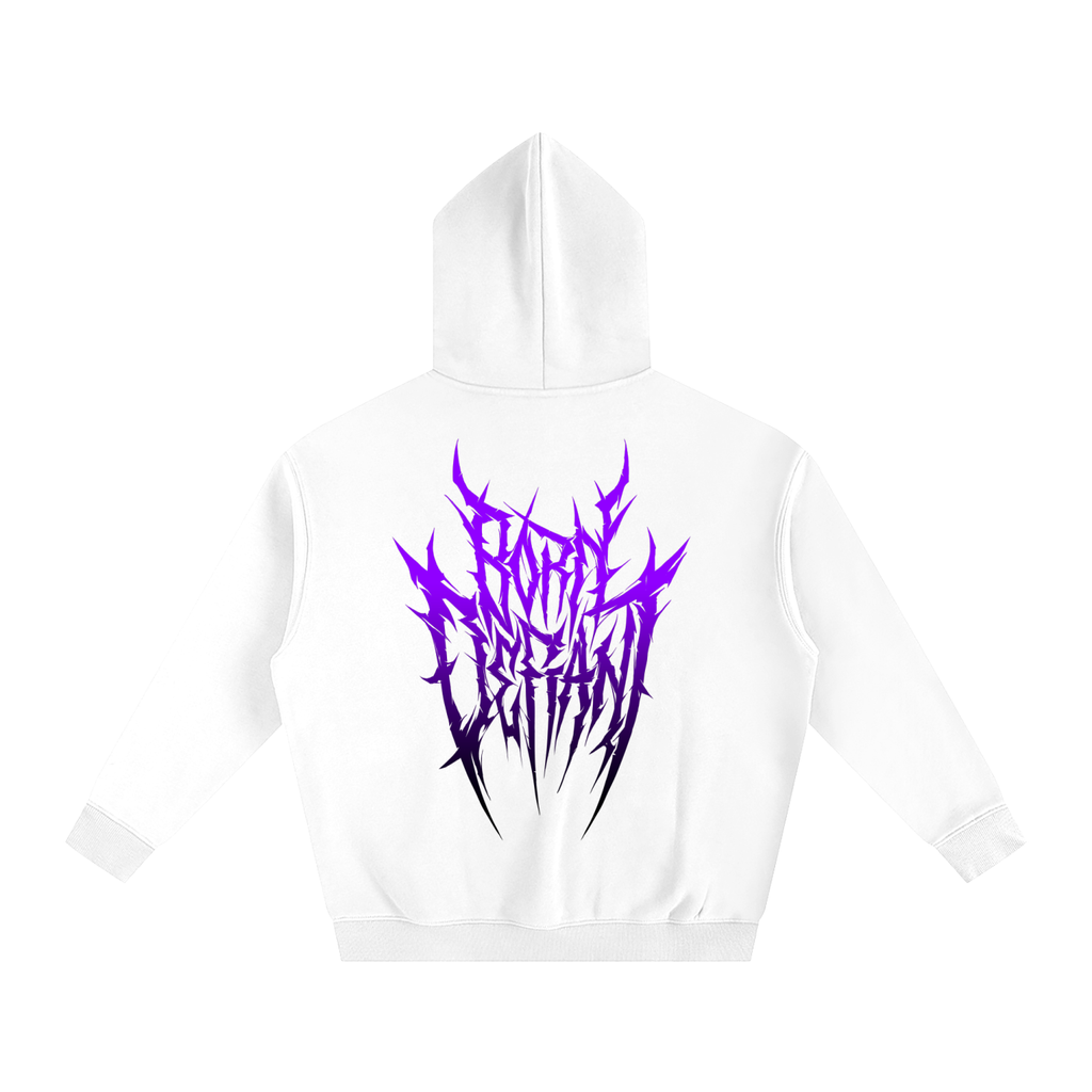 Born Defiant Hoodie - Gothic Purple