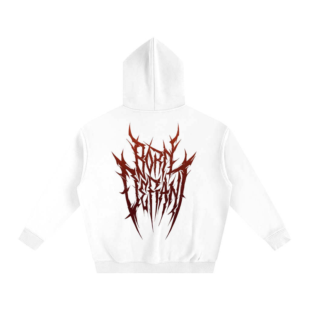 Born Defiant Hoodie - Gothic Red