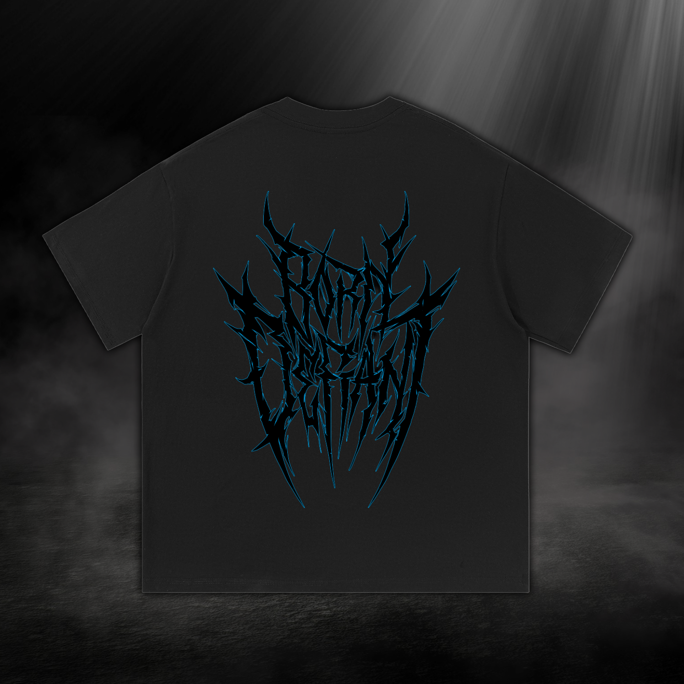 Born Defiant - Blue Outlined Tee