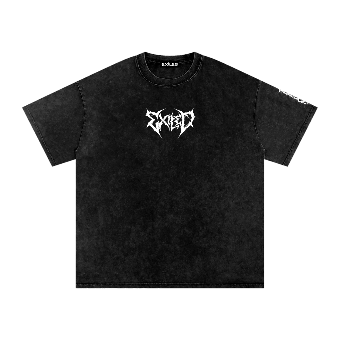 Oversized Washed Tee - Gothic White