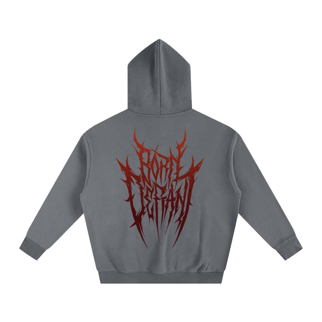 Born Defiant Hoodie - Gothic Red